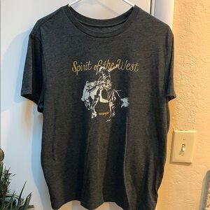 Wrangler Dark Gray Cowboy Graphic Tee